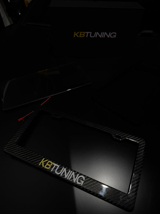 KBTuning Carbon Fiber License Plate Frame
