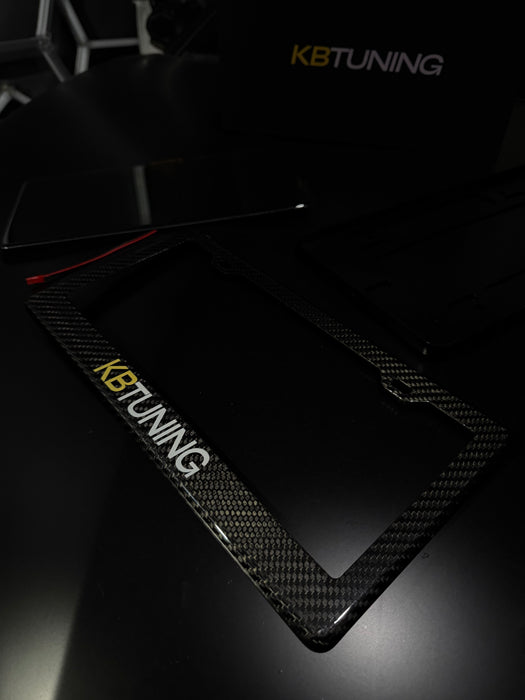 KBTuning Carbon Fiber License Plate Frame