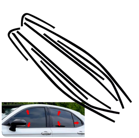 2018-2024 Gloss Black Chrome Delete Trim Molding Cover