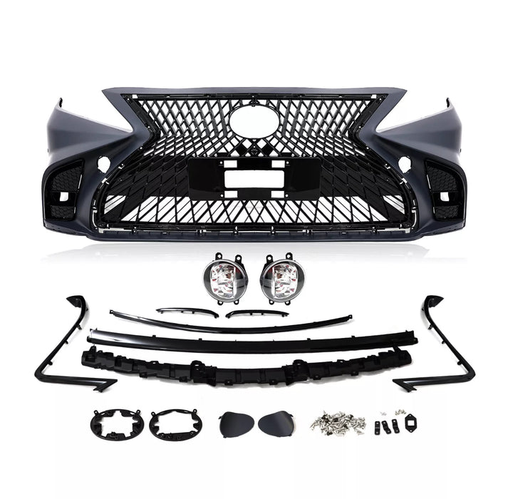 LS Style Front Bumper Kit Fit For 2018-2023 Toyota Camry SE w/Grille Fog Lights