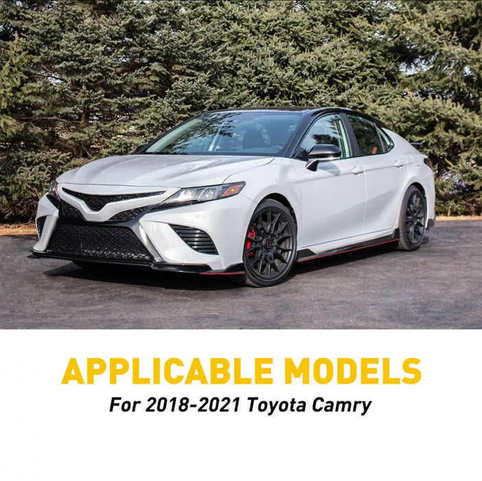 For 2018-2022 Toyota Camry 8PCS Gloss Black Pillar Post Window Door Trims Covers