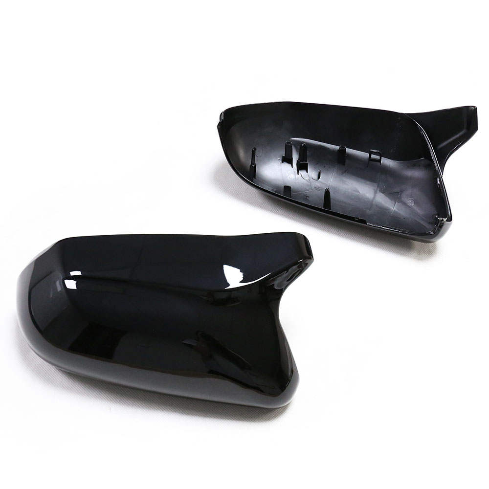 Gloss Black M-Style Side Mirror Cover Overlays For 2018-2023 Toyota Camry (8th Gen) - Add-On, Self-Adhesive