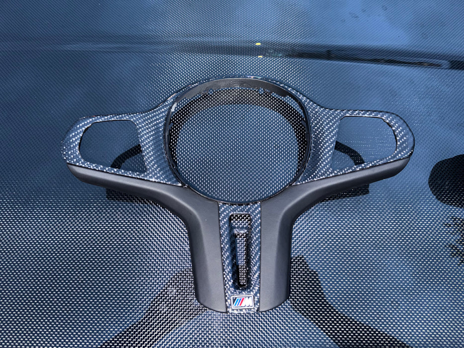 F90 M5 Carbon Fiber Steering Wheel Trim