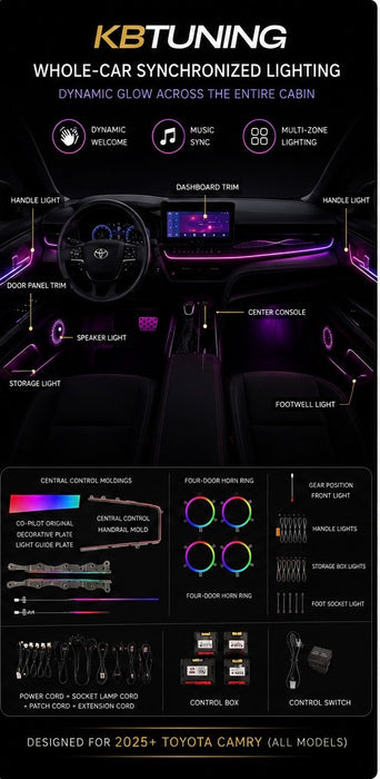 2025-2026 Toyota Camry Interior Ambient Lighting