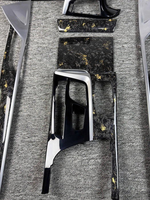 BMW F90 M5 Forged Carbon Fiber With Gold Flakes Interior Replacements