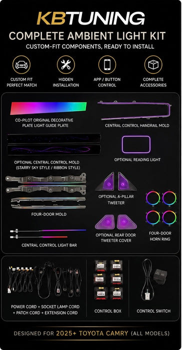 2025-2026 Toyota Camry Interior Ambient Lighting