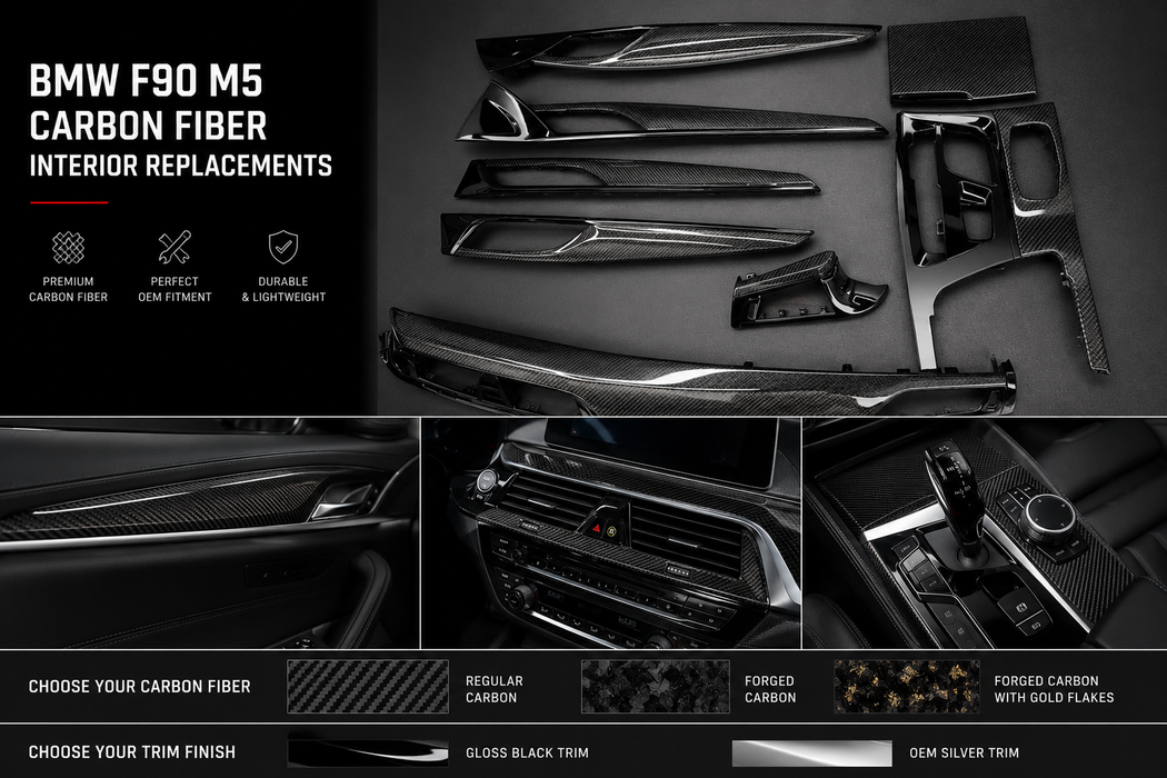 BMW F90 M5 Carbon Fiber Interior Replacements