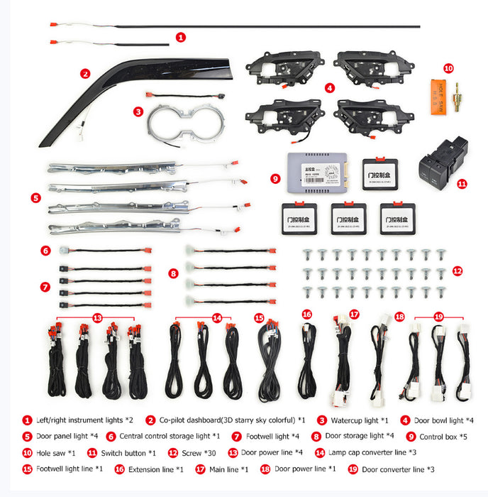 2018-2024 Toyota Camry RGB Flow Series Ambient Lighting Kit